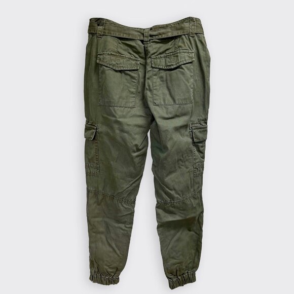 LOFT Olive Green Ankle Cargo Pants - Picture 2 of 9